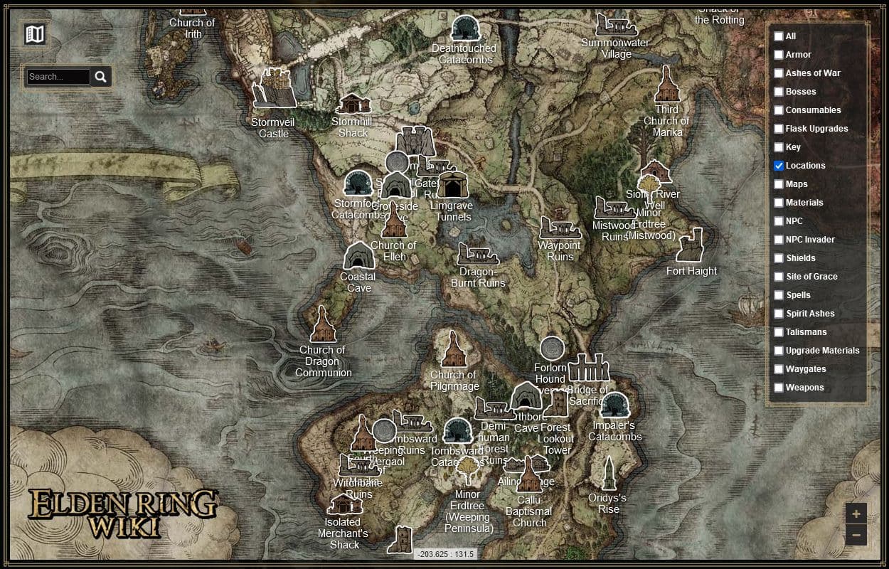 Elden Ring World Map Lawod   InteractiveElden Ring World Map Lawod 1 