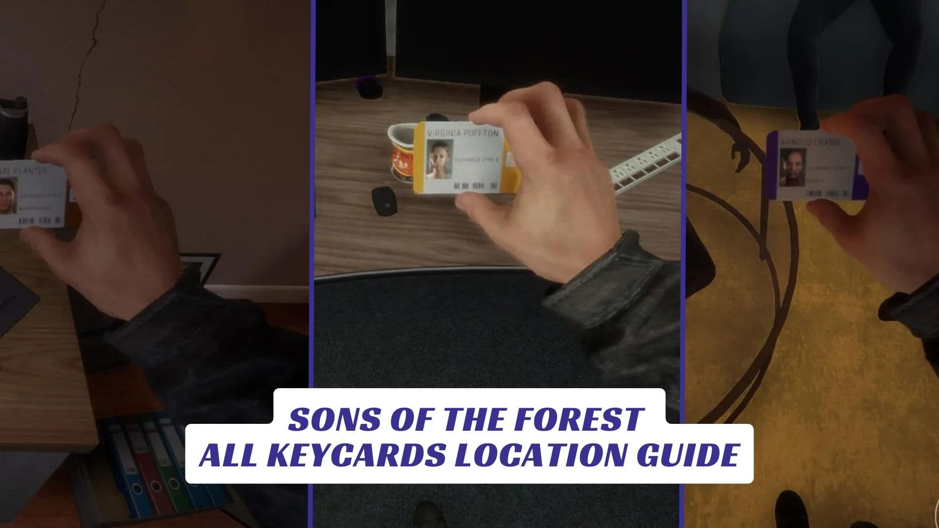 Sons Of The Forest All Keycards Location Guide - Lawod